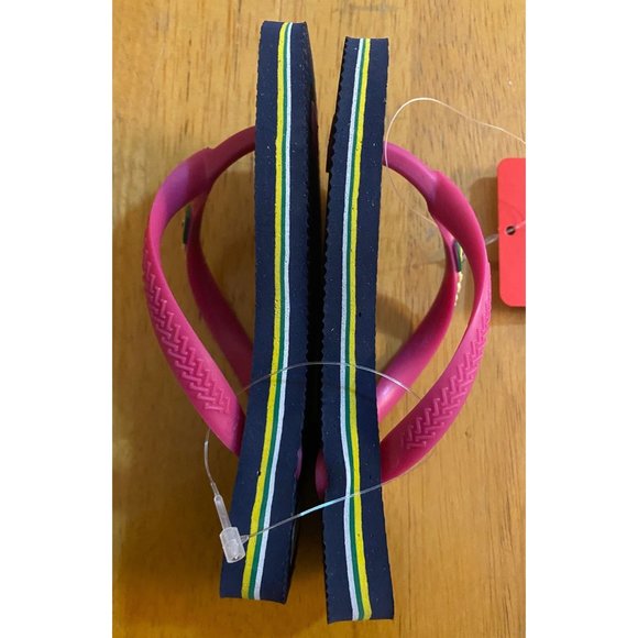 Havaianas Kids Navy & Pink Flip Flops Sz 10 - Picture 9 of 15